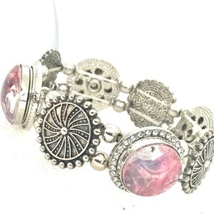 Charms snap bracelet 4x20mm Handmade snaps SB20